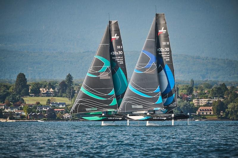 TF35 Realstone Cup for Léman Hope Day 1 photo copyright Loris Von Siebenthal taken at Société Nautique de Genève and featuring the TF35 class