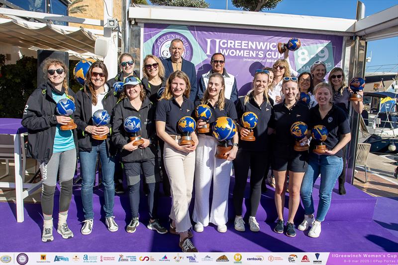 Top three teams - 2025 Greenwich Women's Cup photo copyright Pep Portas - CNMG taken at Club Náutico Marina Greenwich and featuring the TOM 28 class