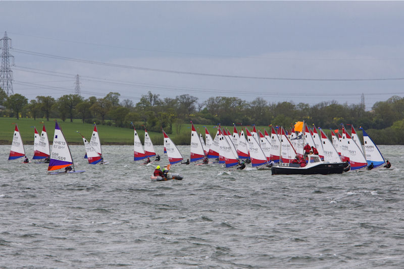 Magic Marine Topper Inlands race 3 start photo copyright John Knapton taken at Grafham Water Sailing Club and featuring the Topper class