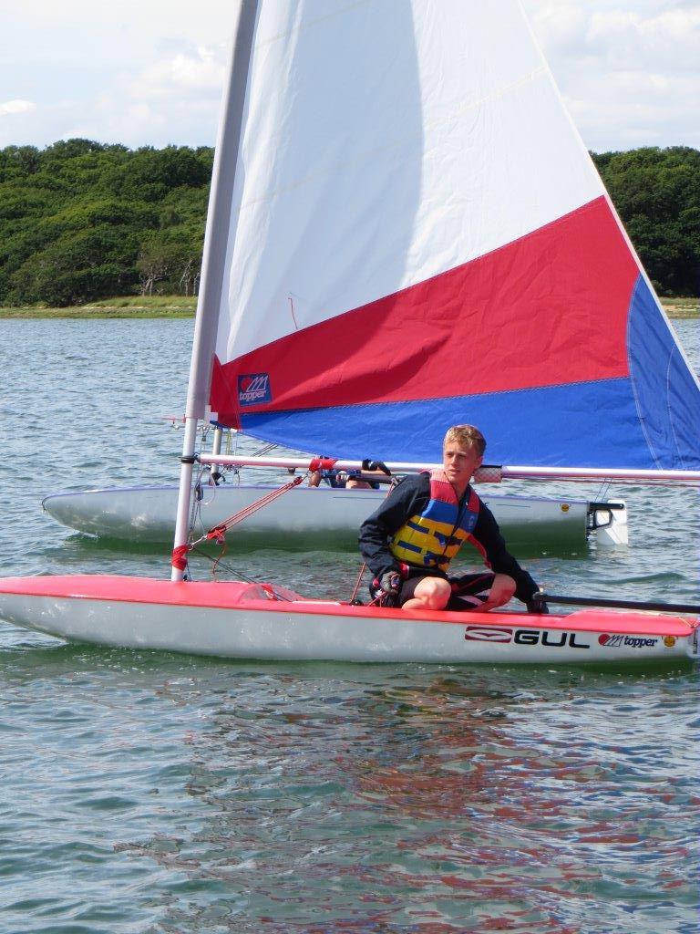 Willam Dodd, winner of the Topper fleet at Chichester Dinghy Week photo copyright Dave Reading taken at Chichester Yacht Club and featuring the Topper class