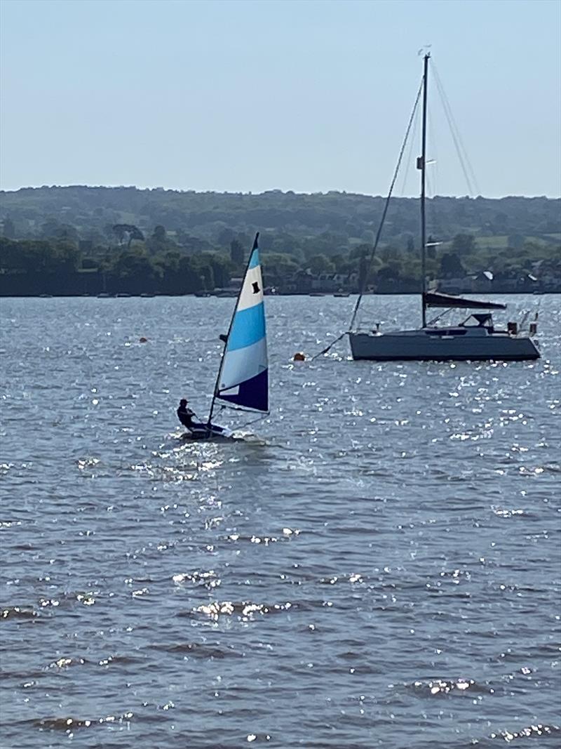 SYC Topper blasting photo copyright Peter Solly taken at Starcross Yacht Club and featuring the Topper class