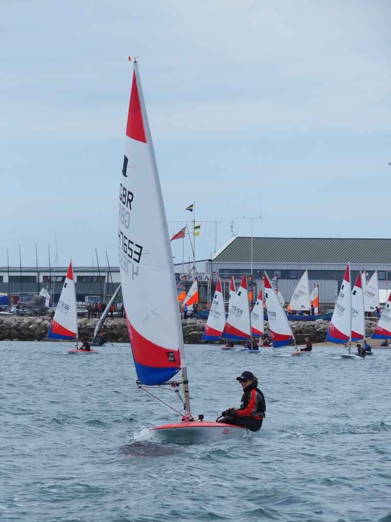 Toppers at the South & South West Regional Junior Championship photo copyright WPNSA taken at Weymouth & Portland Sailing Academy and featuring the Topper class