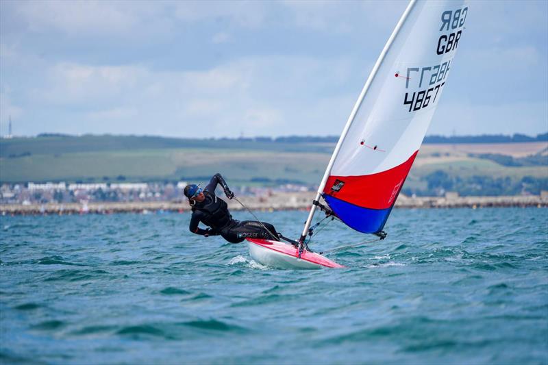 Jess sailing at the National Championships photo copyright Lotte Johnson / www.lottejohnson.com taken at Weymouth & Portland Sailing Academy and featuring the Topper class