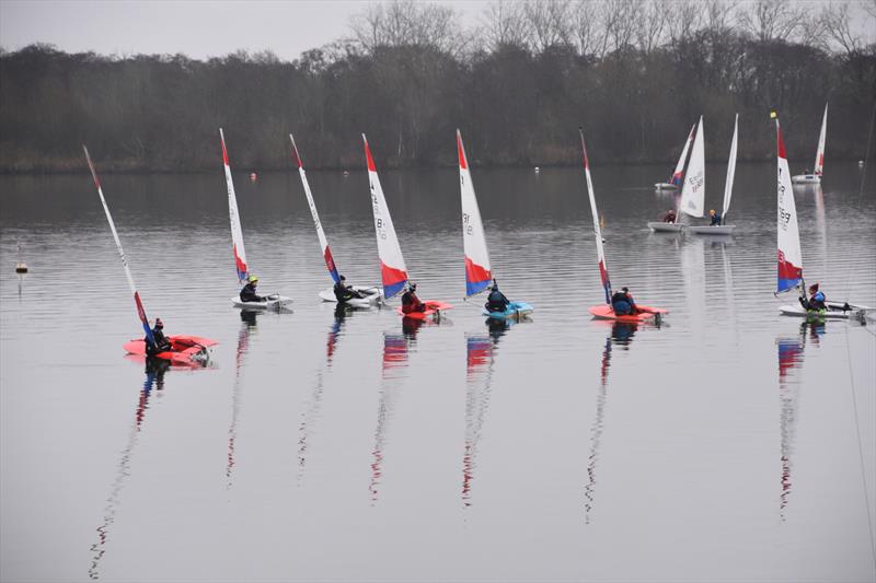 Sailing on a mirror rather than in a Mirror - Eastern Topper Traveller Round 4 at Snowflake, Wroxham - photo © Trish Barnes