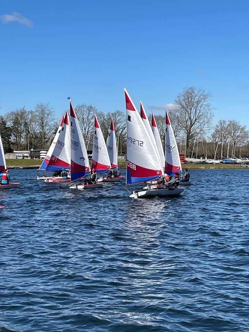 ITCA Rooster Southern Area Topper Traveller 2025 at Spinnaker photo copyright Sally Wilson taken at Spinnaker Sailing Club and featuring the Topper class