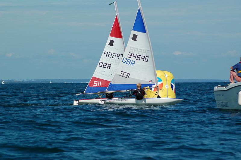 Topper 4.2 World Championships at Loctudy, France photo copyright Adam McElroy taken at Le cercle nautique de Loctudy and featuring the Topper 4.2 class