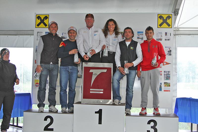 Roland and Nahid Gaebler win the 2013 Tornado Europeans photo copyright Martina Bartenova taken at Yacht Club Rhein Delta and featuring the Tornado class