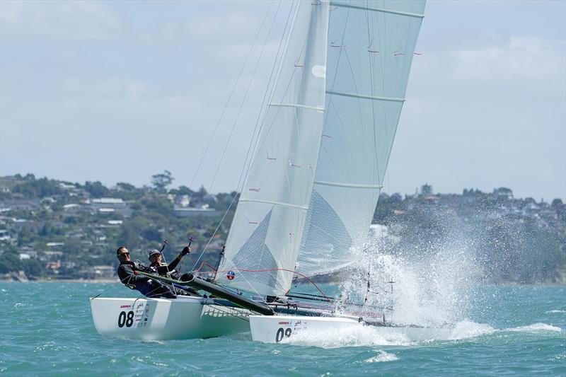 Tornado - Combined Int. A-class and Int. Tornado Nationals - Milford Cruising Club - February 2025 - photo © Justin Mitchell www.justinmitchell.co.nz - Instagram: @jl_mitchell_