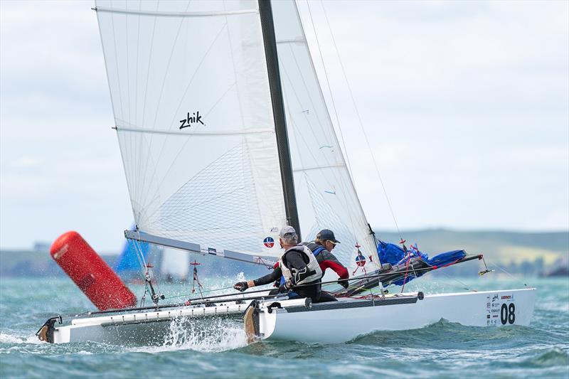 Tornado - Combined Int. A-class and Int. Tornado Nationals - Milford Cruising Club - February 2025 - photo © Justin Mitchell www.justinmitchell.co.nz - Instagram: @jl_mitchell_