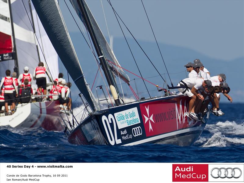 Audi MedCup Conde de Godo Barcelona Trophy Regatta day 4 photo copyright Nico Martinez / Audi MedCup taken at  and featuring the TP52 class