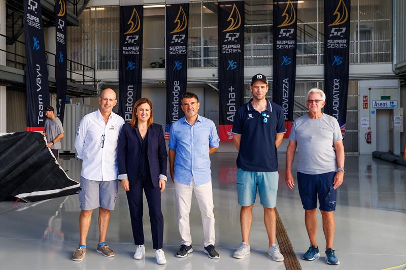 The Mayoress of Valencia, María José Catalá, visits the Valencia 52 Super Series Royal Cup photo copyright Nico Martinez / 52 Super Series taken at Real Club Nautico Valencia and featuring the TP52 class