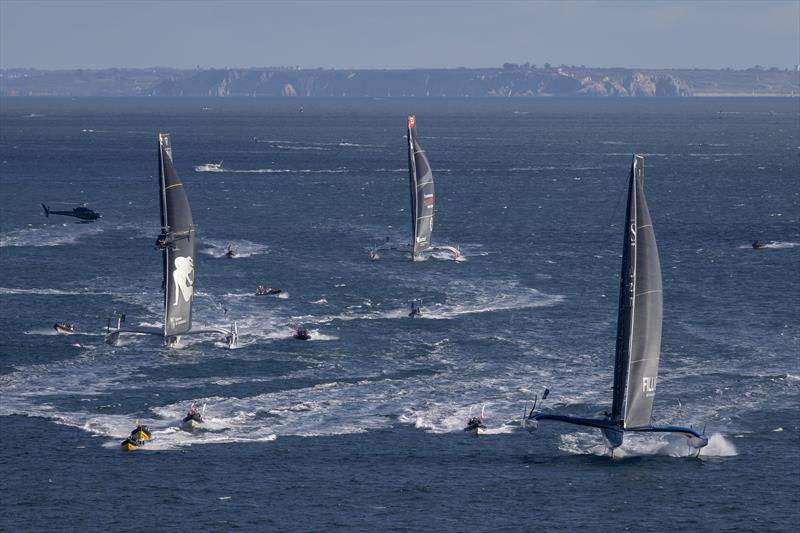 Arkéa Ultim Challenge - Brest start - January 7, 2024 - photo © Alexis Courcoux