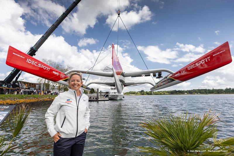 Maxi trimaran IDEC SPORT launch - photo © Jean-Marie Liot / The Famous Project