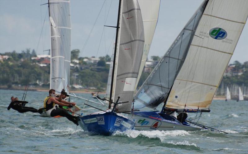 12ft Skiff Australian nationals heat 2 photo copyright Suellen Hurling taken at  and featuring the 12ft Skiff class