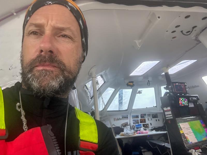 Thomas Coville aboard Sodebo Ultim 3 during the Arkéa Ultim Challenge - Brest - photo © Thomas COVILLE - Sodebo Ultim 3