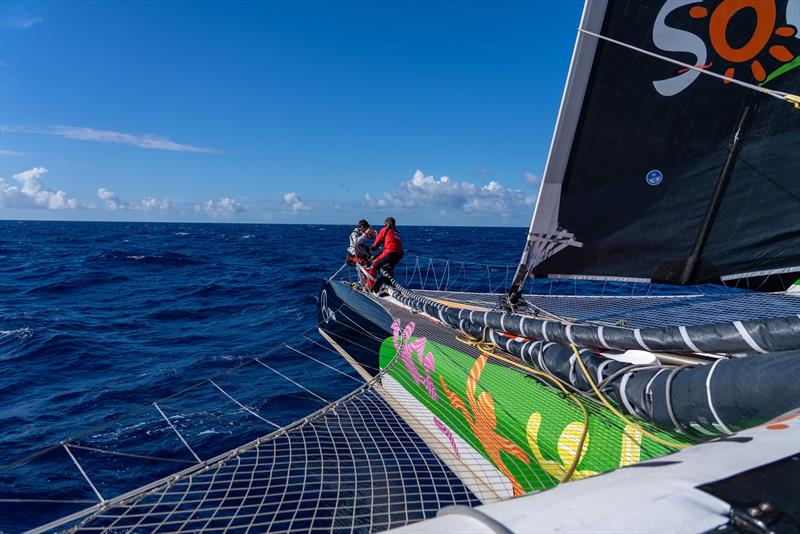 Sodebo Ultim 3 - Jules Verne Trophy record attempt - December 2024 - photo © Team Sodebo