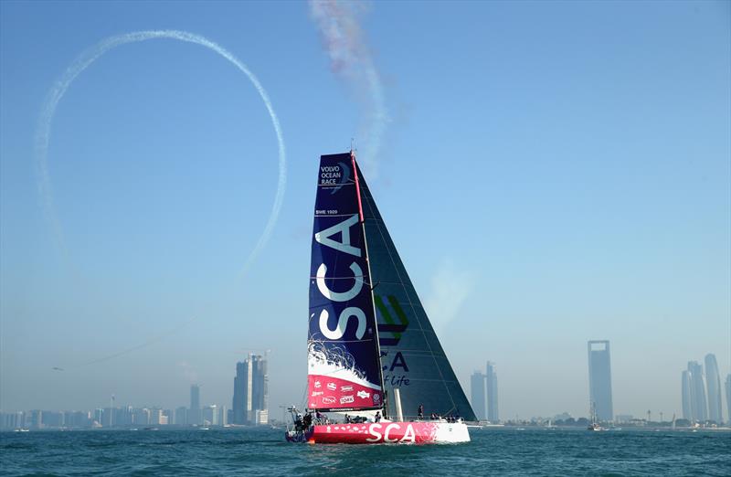 Team SCA win the Volvo Ocean Race Abu Dhabi In-Port Race - photo © Warren Little / Volvo Ocean Race