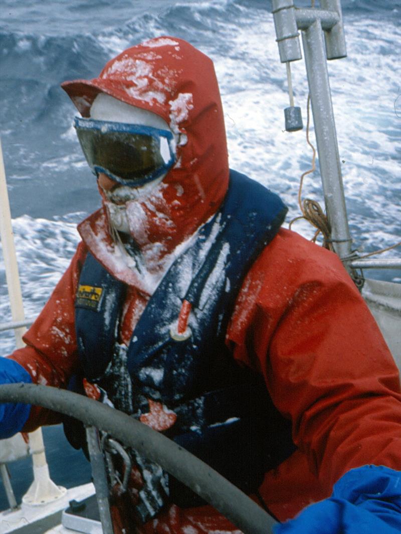 Willy Von Koskull at the helm of Swedish Entry in 1981-82 photo copyright Anders Odelberg taken at  and featuring the Volvo 70 class