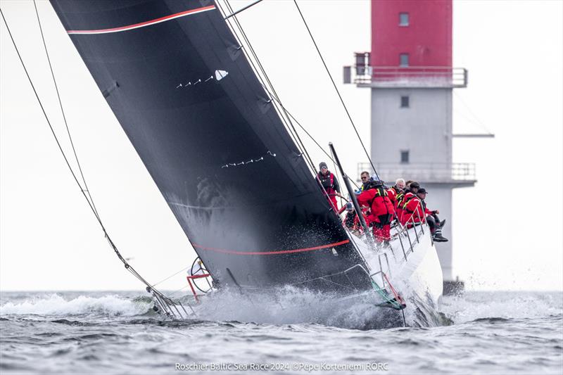 Christian Zugel's Volvo 70 Tschüss 2 (USA) - Roschier Baltic Sea Race 2024 photo copyright Pepe Korteniemi / www.photex.fi taken at Royal Ocean Racing Club and featuring the Volvo 70 class