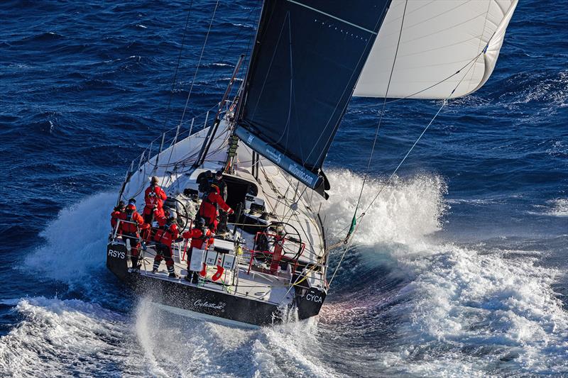 Celestial V70 with Sam Haynes and the crew are really dominating the overall standings photo copyright Andrea Francolini taken at Cruising Yacht Club of Australia and featuring the Volvo 70 class