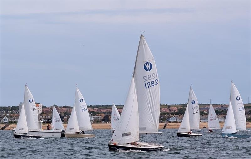 Start of Race 2 during the Wanderer Open at Whitstable photo copyright Sam Turner taken at Whitstable Yacht Club and featuring the Wanderer class