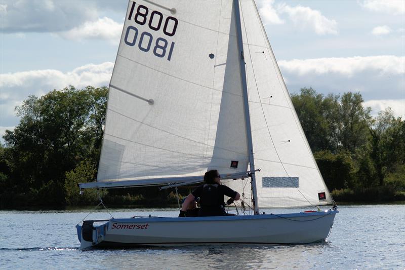 Leonie Milliner and Bob Presley - Wanderer Nationals at Cotswold SC photo copyright Peter Moreland taken at Cotswold Sailing Club and featuring the Wanderer class