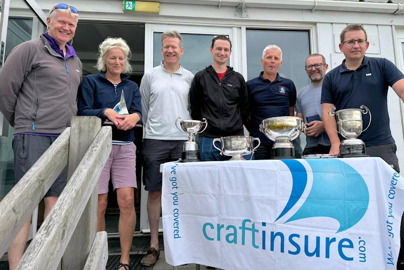 Prize-winners at the Craftinsure Wayfarer Easterns National Circuit Event at Aldeburgh photo copyright Sam Pygall taken at Aldeburgh Yacht Club and featuring the Wayfarer class