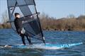 Sam Birch, winner of the windsurfers in the 2025 Notts County Cooler © David Eberlin