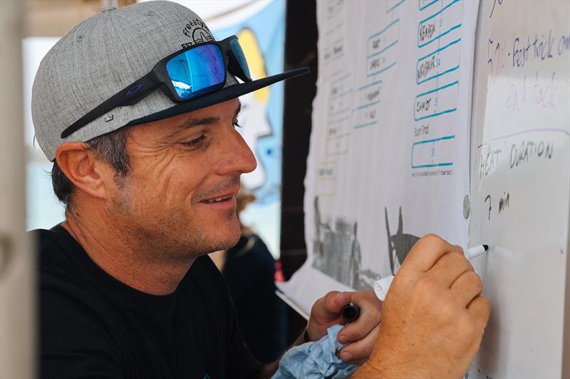 Race Director Rafael Cervero setting up the Double Elimination - 2023 FPT King and Queen of the Caribbean - Day 2 - photo © Aalvaa Media