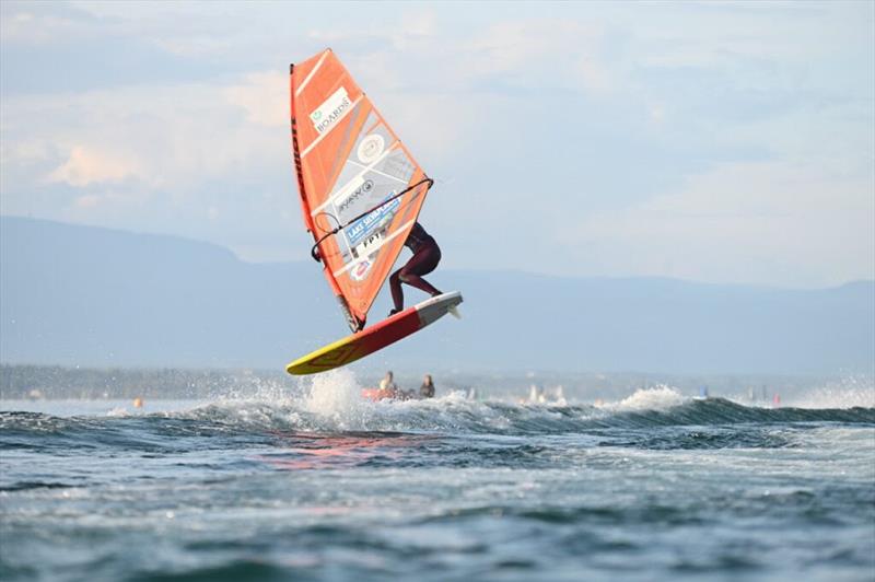 Lisa Kloster rotating through an Air Funnel - 2024 Freestyle Pro Tour Geneva - photo © PROtography Official