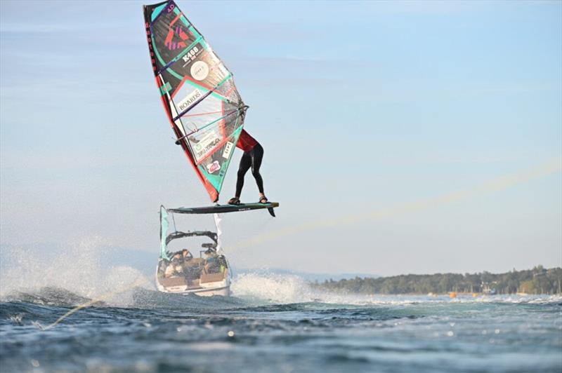 George Grisley was one of the first to get airborne - 2024 Freestyle Pro Tour Geneva - photo © Protography Official