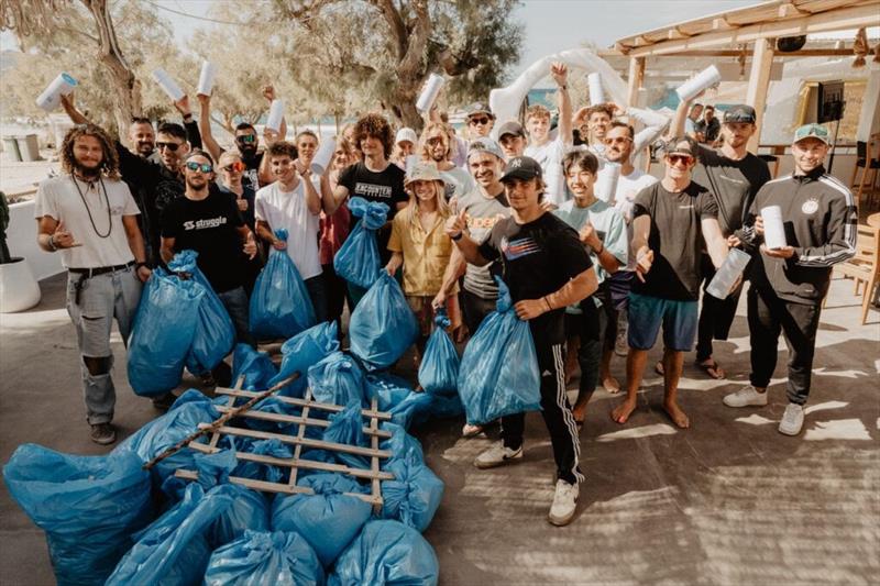 The result of the beach cleanup - 2024 FPT Naxos photo copyright PROtography Official taken at  and featuring the Windsurfing class