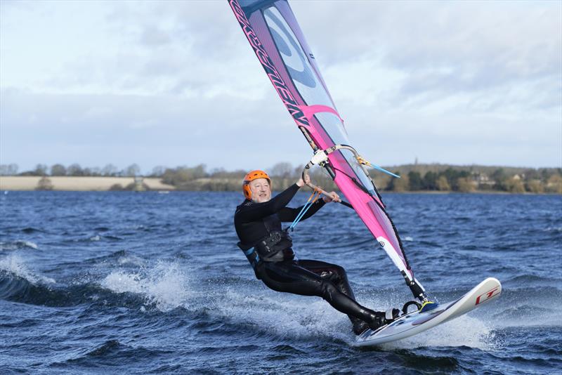 Winter windsurfing at Grafham Water Sailing Club photo copyright Paul Sanwell / OPP taken at Grafham Water Sailing Club and featuring the Windsurfing class