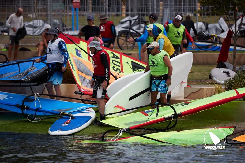 Vaikobi Windsurfer Class Australian National Championships - Day 1 photo copyright Shane Baker taken at Toronto Amateur Sailing Club and featuring the Windsurfing class