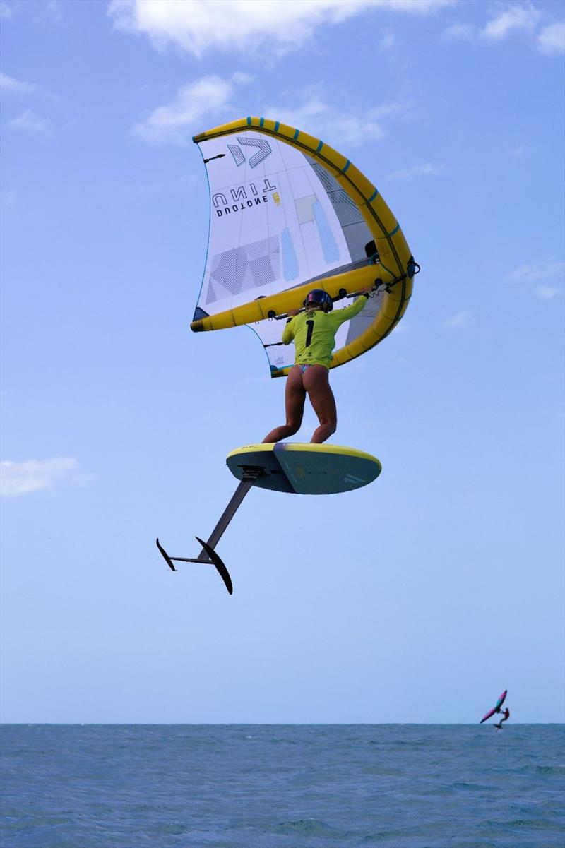 Novotná jumps for joy 2022 Wingfoil Racing World Cup Jericoacoara - photo © IWSA / Jeri Wingfoil Cup