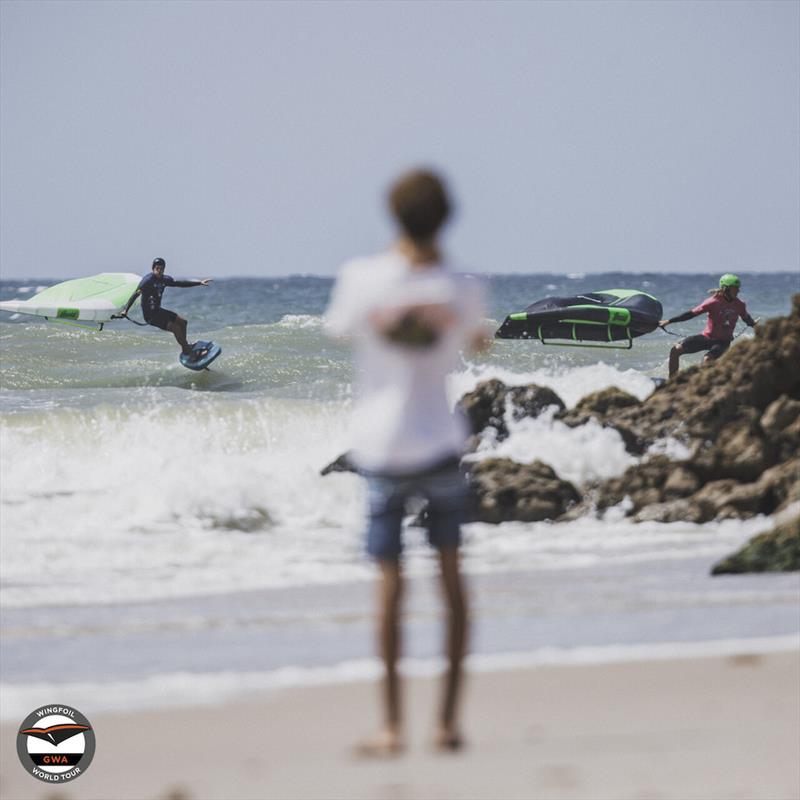 Bastien Escofet and Malo Guénolé - 2023 GWA Wingfoil World Cup Dakhla Presented by Armstrong - Day 1 - photo © Lukas K Stiller