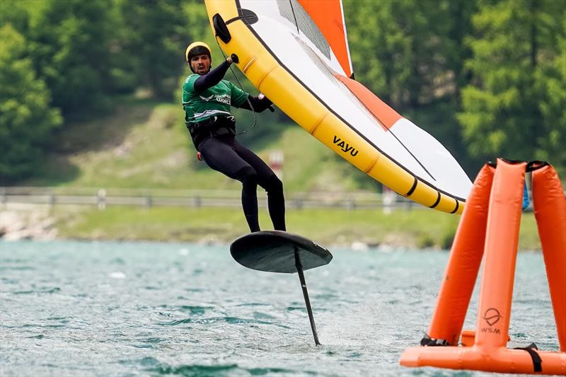 Oscar Leclair secures his spot int he finals - Ensis Engadinwing 2024 Formula Wing Europeans - photo © IWSA Media / Sailing Energy