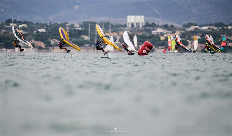 Pianazza couldn't be contained, leading the fleet and first spot in finals - 2024 Wingfoil Racing World Cup Italy - photo © IWSA media / Robert Hajduk