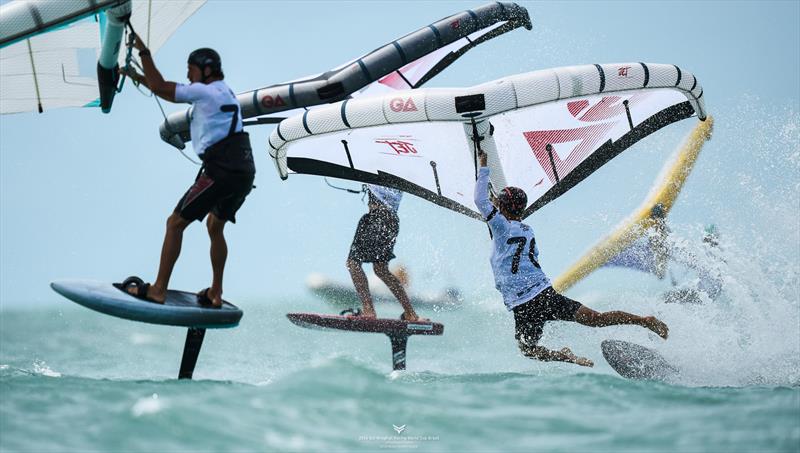 The battle on the water continues - 2024 WingFoil Racing World Cup Brazil photo copyright IWSA media/ Robert Hajduk taken at  and featuring the Wing Foil class