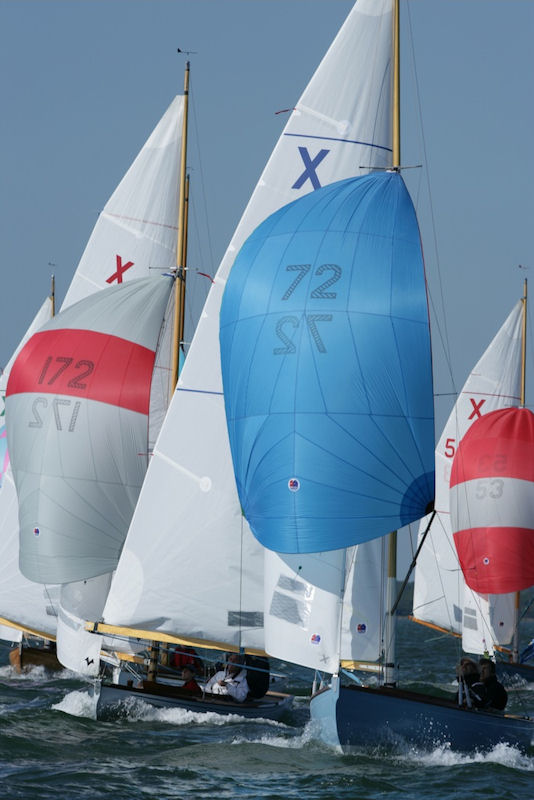 The XOD’s power up under spinnaker photo copyright Hamo Thornycroft taken at  and featuring the XOD class